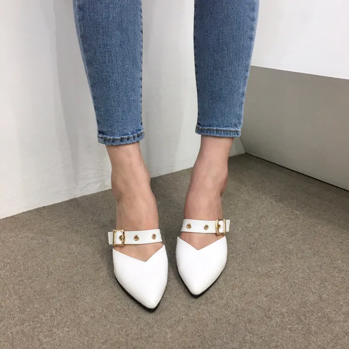 [국내제작/초특가]볼드 v컷 스트랩 3cm, 7cm 뮬 상세 이미지 30