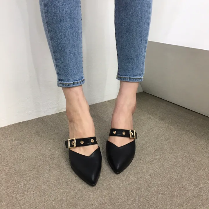 [국내제작/초특가]볼드 v컷 스트랩 3cm, 7cm 뮬 상세 이미지 42