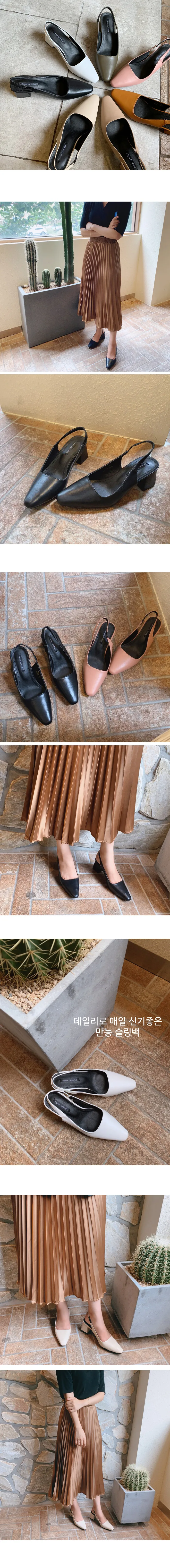 데일리 스틸레토 슬링백힐 6.5cm 상세 이미지 2