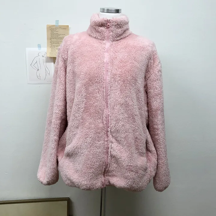 [당일출고]보들 보아털 후리스 카라양털집업(5color)/간절기/플리스집업/아우터/루즈핏/오버핏후리스 상세 이미지 30