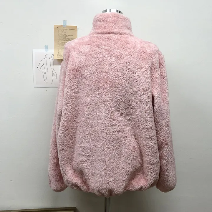 [당일출고]보들 보아털 후리스 카라양털집업(5color)/간절기/플리스집업/아우터/루즈핏/오버핏후리스 상세 이미지 32