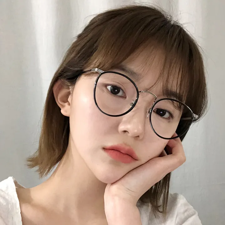 [여신핏] 데일리 안경 동그란 뿔테 캠퍼스 오피스룩 안경테3color 상세 이미지 5