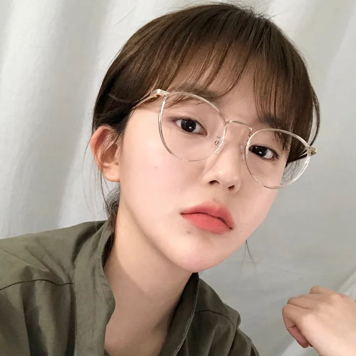 [여신핏] 데일리 안경 동그란 뿔테 캠퍼스 오피스룩 안경테3color 상세 이미지 6