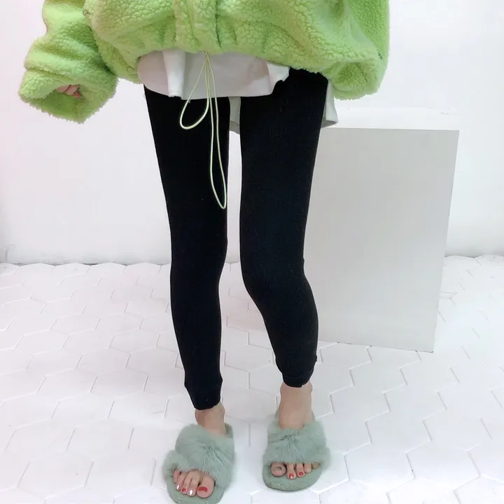 [2개묶음할인] 한겨울 천하무적 골지 융 기모 레깅스 상세 이미지 11