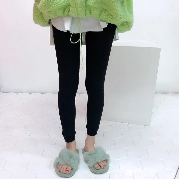 [2개묶음할인] 한겨울 천하무적 골지 융 기모 레깅스 상세 이미지 9