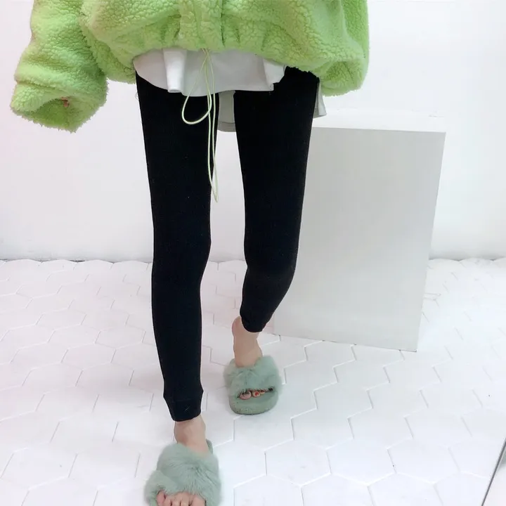 [2개묶음할인] 한겨울 천하무적 골지 융 기모 레깅스 상세 이미지 10