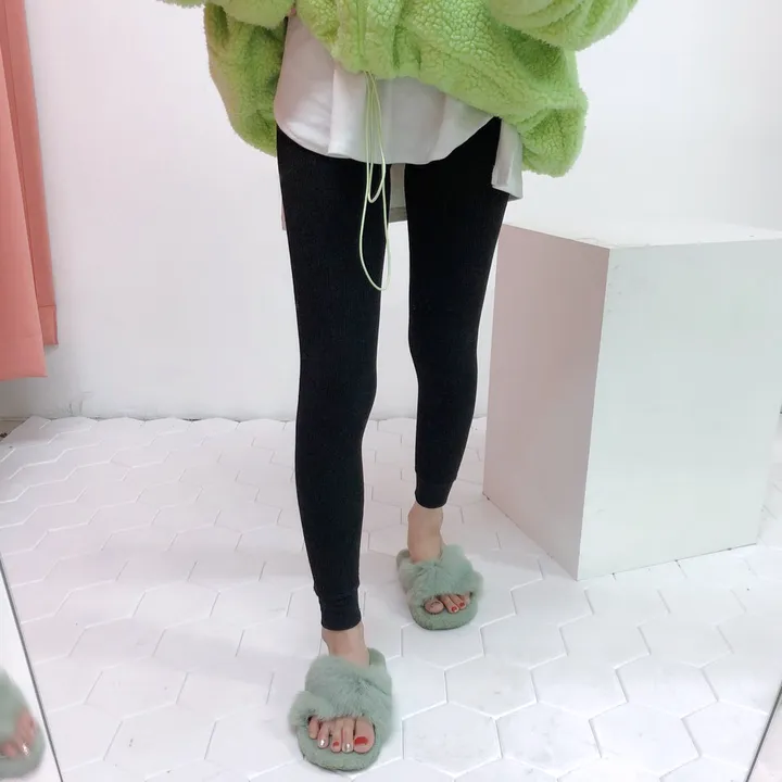 [2개묶음할인] 한겨울 천하무적 골지 융 기모 레깅스 상세 이미지 8