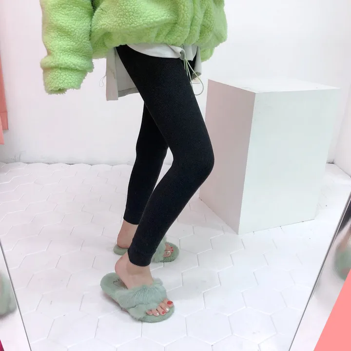 [2개묶음할인] 한겨울 천하무적 골지 융 기모 레깅스 상세 이미지 6