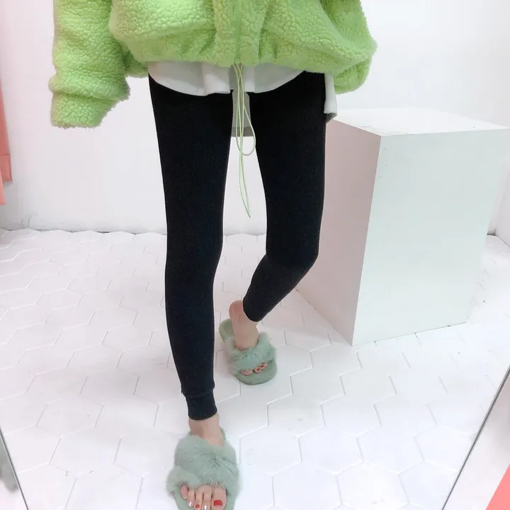 [2개묶음할인] 한겨울 천하무적 골지 융 기모 레깅스 상세 이미지 7