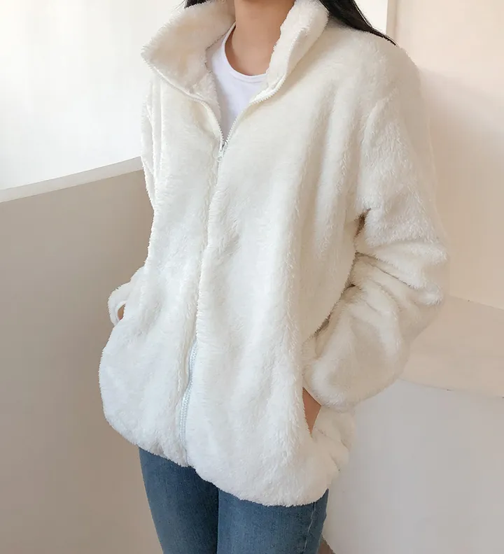 🔥비교불가!🔥 L-XL 샥출발! 남녀공용 커플템 인기 도톰 양털 부드러운 후리스집업 커플룩 따뜻한 보아털 플리스 집업 6color 상세 이미지 11