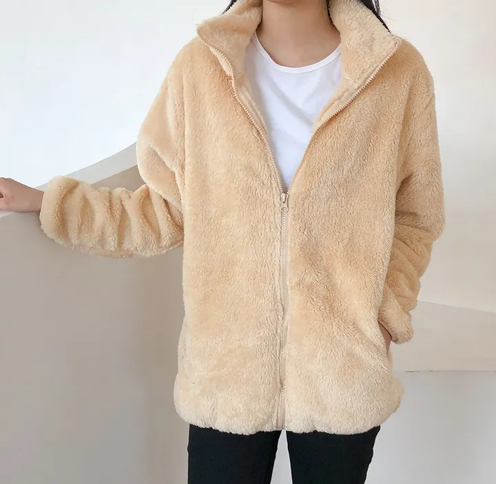 🔥비교불가!🔥 L-XL 샥출발! 남녀공용 커플템 인기 도톰 양털 부드러운 후리스집업 커플룩 따뜻한 보아털 플리스 집업 6color 상세 이미지 30