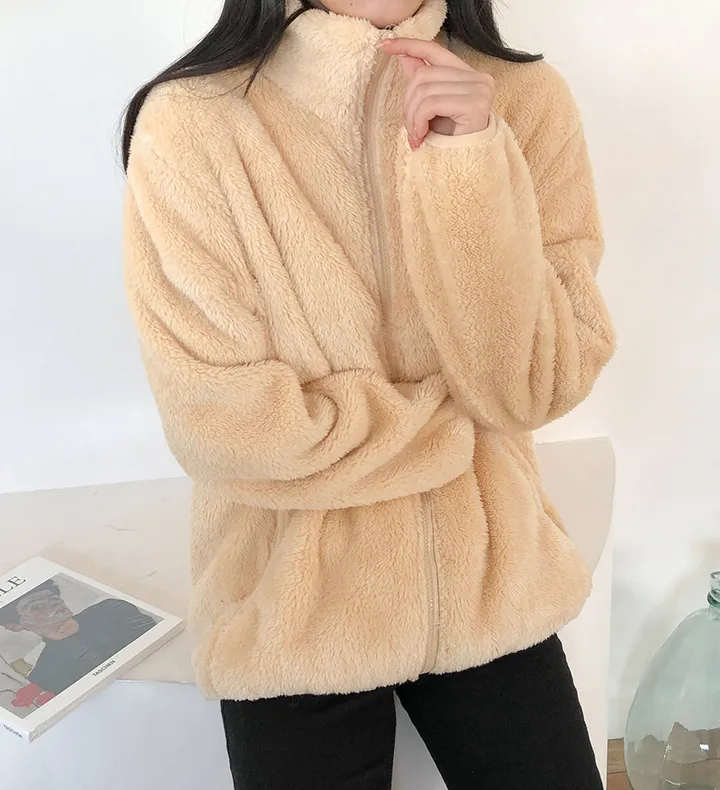 🔥비교불가!🔥 L-XL 샥출발! 남녀공용 커플템 인기 도톰 양털 부드러운 후리스집업 커플룩 따뜻한 보아털 플리스 집업 6color 상세 이미지 41