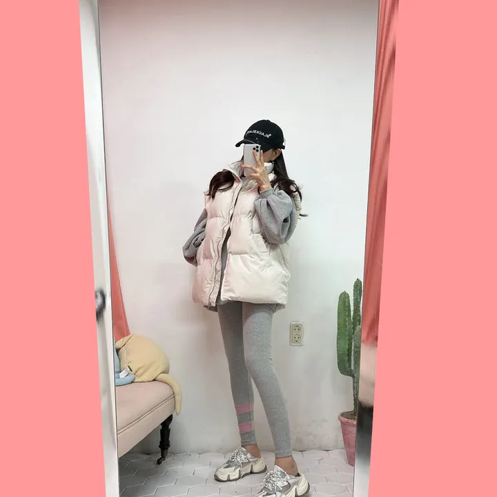 *겨울레깅스* [44-88] 피치기모 포인트 배색 스판 레깅스 상세 이미지 27