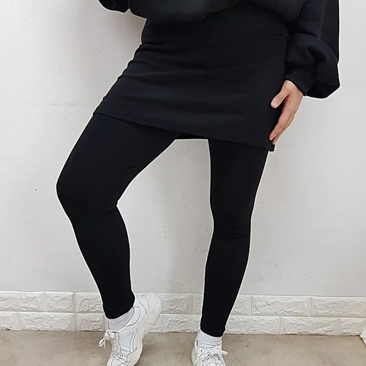 빅사이즈[L~4XL]면30수 스커트 레깅스 상세 이미지 4