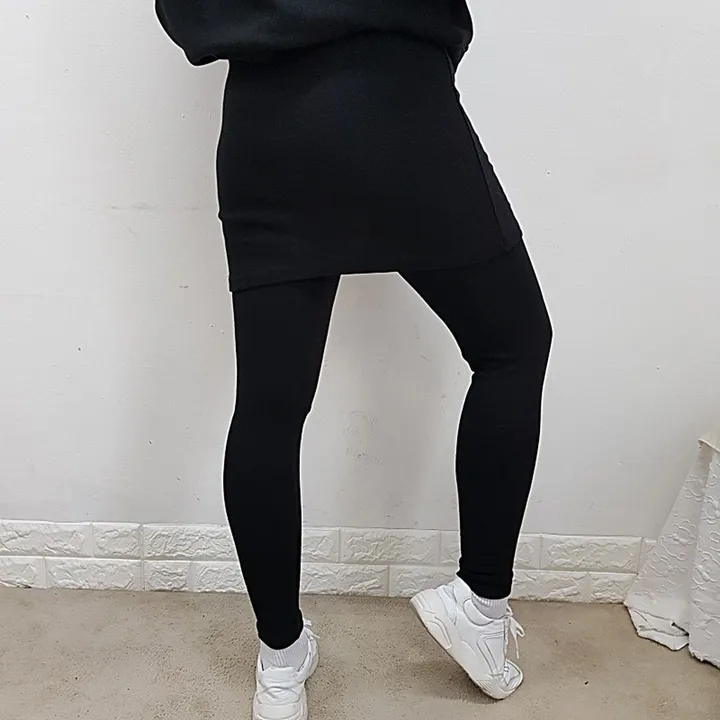 빅사이즈[L~4XL]면30수 스커트 레깅스 상세 이미지 8