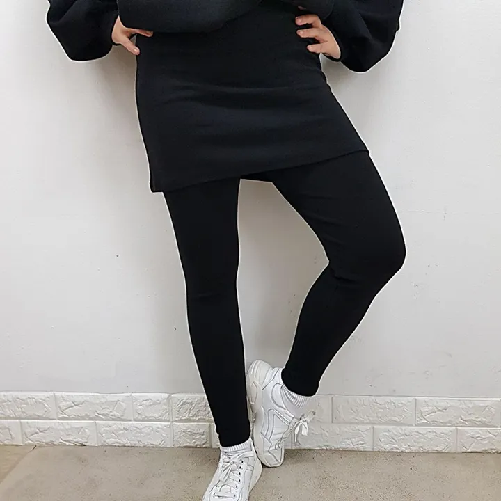 빅사이즈[L~4XL]면30수 스커트 레깅스 상세 이미지 6