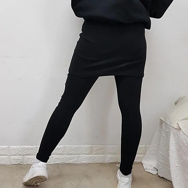 빅사이즈[L~4XL]면30수 스커트 레깅스 상세 이미지 9