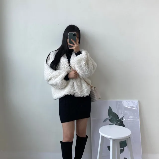 [자체제작}푸들 뽀글이 양털 자켓 상세 이미지 22