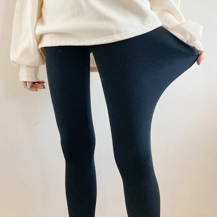 (당일🚀핵따뜻🔥)슬림핏 필수 마약 피치 기모 융 밍크 무지 이선 레깅스 상세 이미지 9