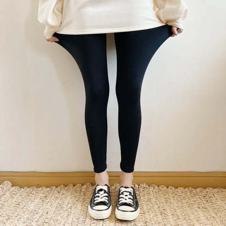 (당일🚀핵따뜻🔥)슬림핏 필수 마약 피치 기모 융 밍크 무지 이선 레깅스 상세 이미지 11