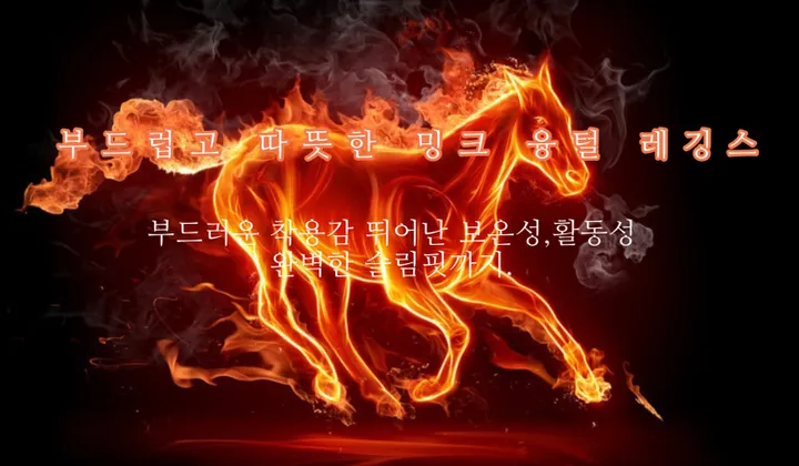 (당일🚀핵따뜻🔥)슬림핏 필수 마약 피치 기모 융 밍크 무지 이선 레깅스 상세 이미지 1
