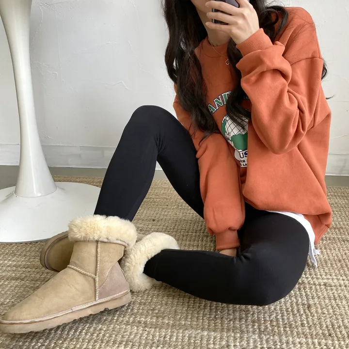 [피치속기모] 슬림하게 잡아주는 기모 쫀쫀 레깅스 상세 이미지 31