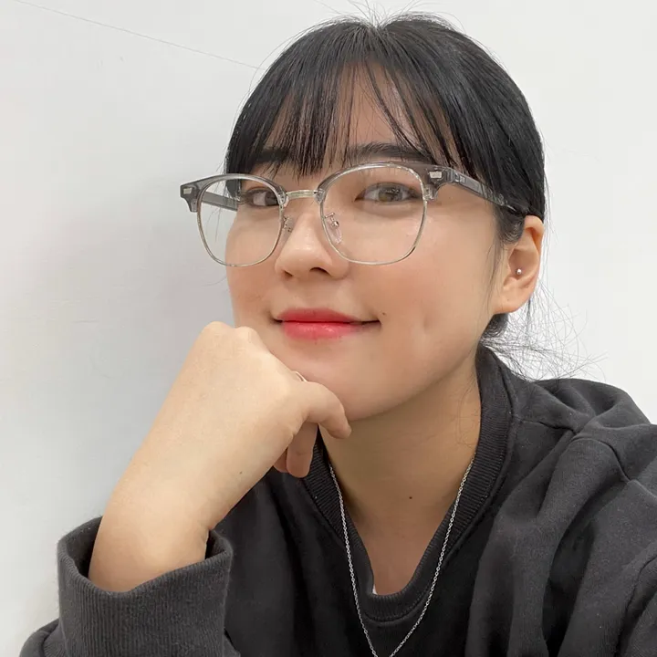 데일리 반뿔테 투명 안경 상세 이미지 5