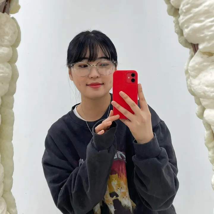 데일리 반뿔테 투명 안경 상세 이미지 14