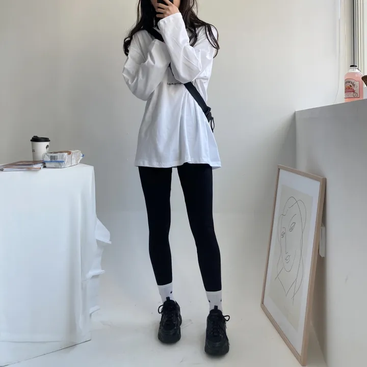 [피치속기모] 슬림하게 잡아주는 기모 쫀쫀 레깅스 상세 이미지 8