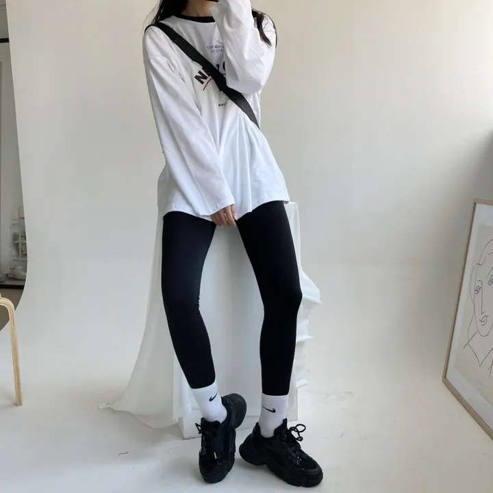[피치속기모] 슬림하게 잡아주는 기모 쫀쫀 레깅스 상세 이미지 10