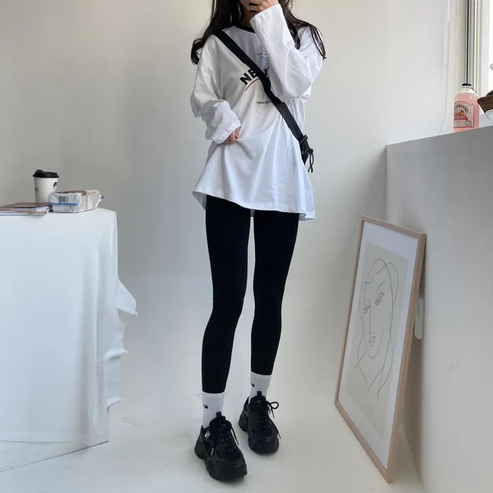 [피치속기모] 슬림하게 잡아주는 기모 쫀쫀 레깅스 상세 이미지 9