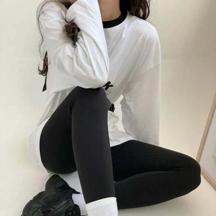 [피치속기모] 슬림하게 잡아주는 기모 쫀쫀 레깅스 상세 이미지 5