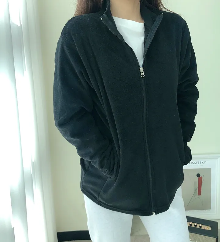 🚚당일배송🚚[빅사이즈가능]보들보들 간절기 학생 교복템 스쿨룩 후리스집업 *5컬러* 상세 이미지 14