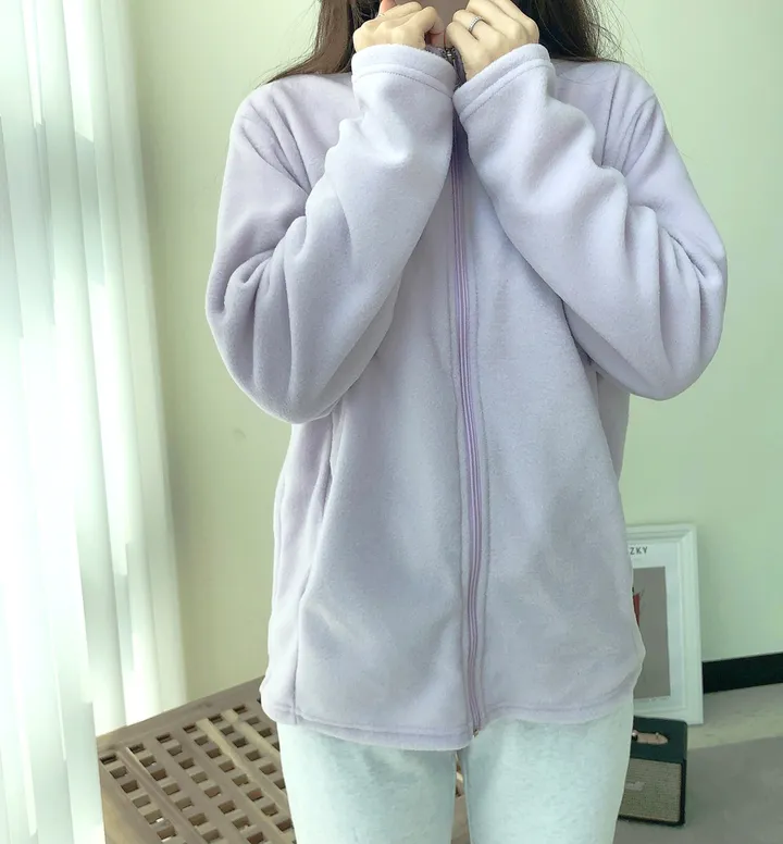 🚚당일배송🚚[빅사이즈가능]보들보들 간절기 학생 교복템 스쿨룩 후리스집업 *5컬러* 상세 이미지 18