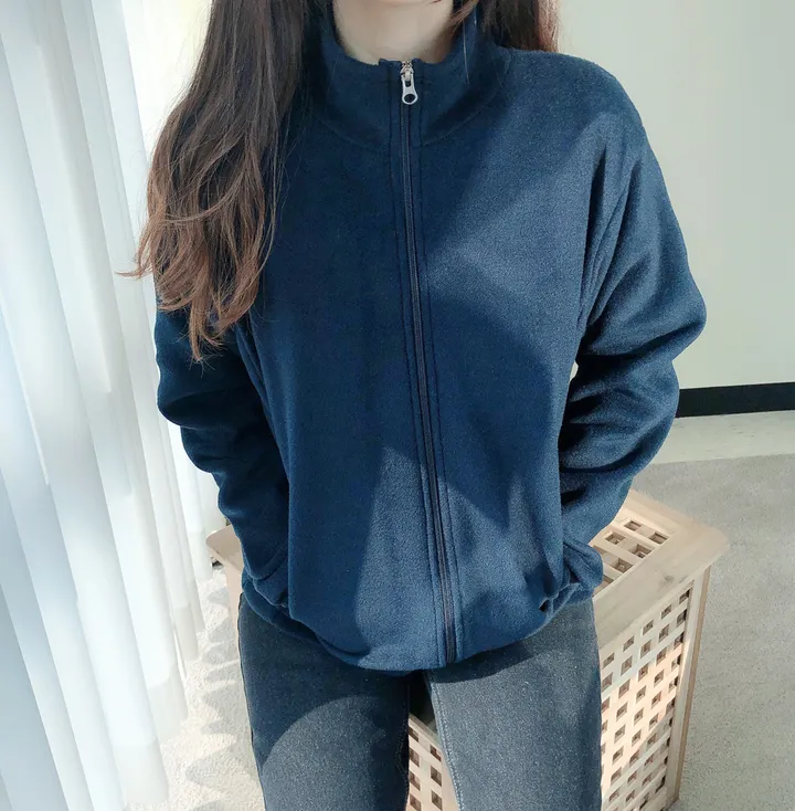 🚚당일배송🚚[빅사이즈가능]보들보들 간절기 학생 교복템 스쿨룩 후리스집업 *5컬러* 상세 이미지 25