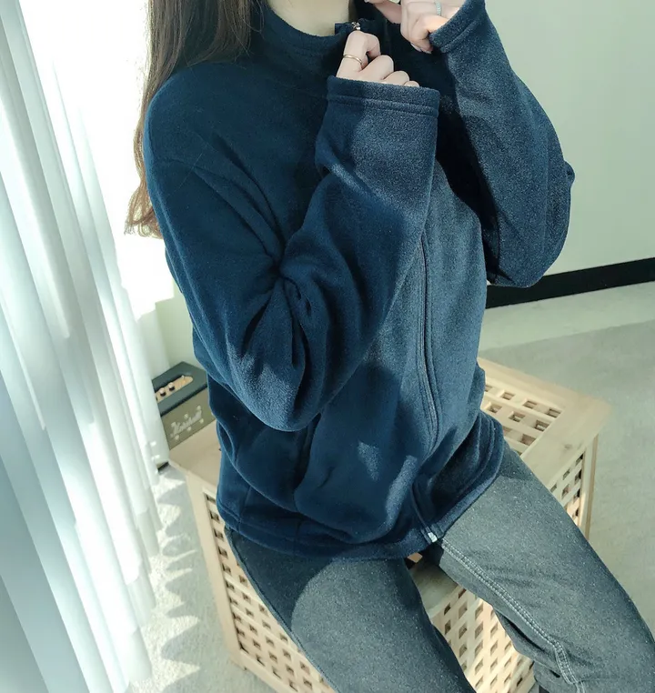 🚚당일배송🚚[빅사이즈가능]보들보들 간절기 학생 교복템 스쿨룩 후리스집업 *5컬러* 상세 이미지 27