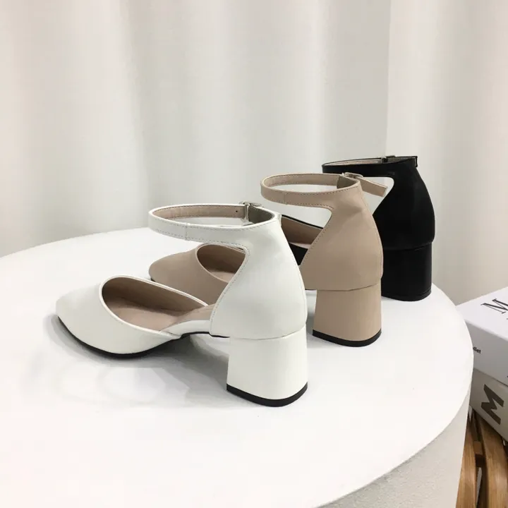 [국내제작/빠른배송]메리제인 스틸레토 펌프스 샌들 5cm 상세 이미지 5