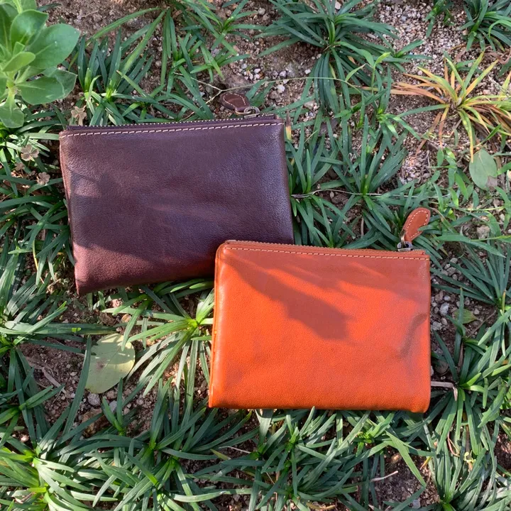 2 Color 천연가죽 지퍼 데일리무드 스냅반지갑 (반지갑추천, 똑딱이반지갑, 지퍼반지갑, 반지갑선물, 예쁜지갑, 예쁜반지갑, 직장인반지갑, 미니지갑, 슬림지갑, 심플한지갑) 상세 이미지 1