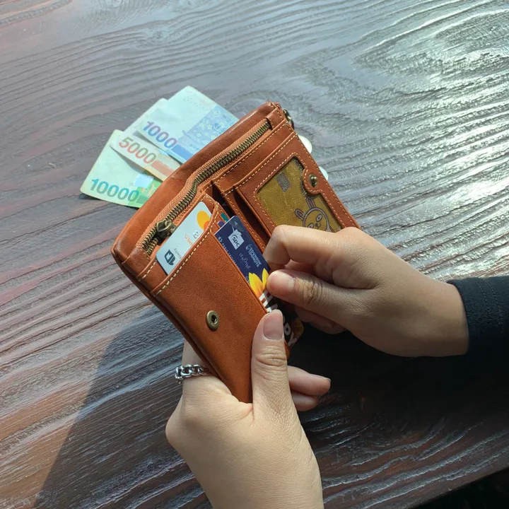 2 Color 천연가죽 지퍼 데일리무드 스냅반지갑 (반지갑추천, 똑딱이반지갑, 지퍼반지갑, 반지갑선물, 예쁜지갑, 예쁜반지갑, 직장인반지갑, 미니지갑, 슬림지갑, 심플한지갑) 상세 이미지 5