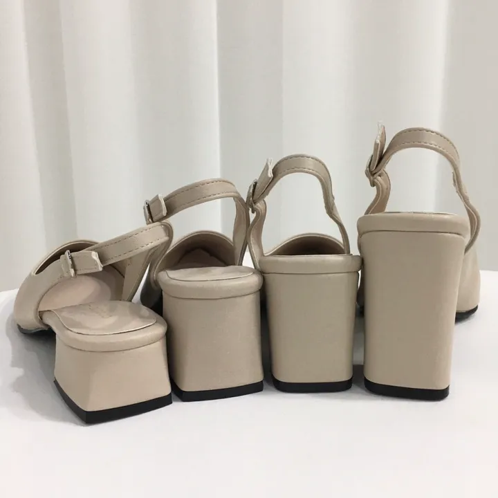 [국내제작/당일배송]사각통굽 발편한 슬링백 쿠션힐 3cm, 5cm, 6cm, 8cm 상세 이미지 46