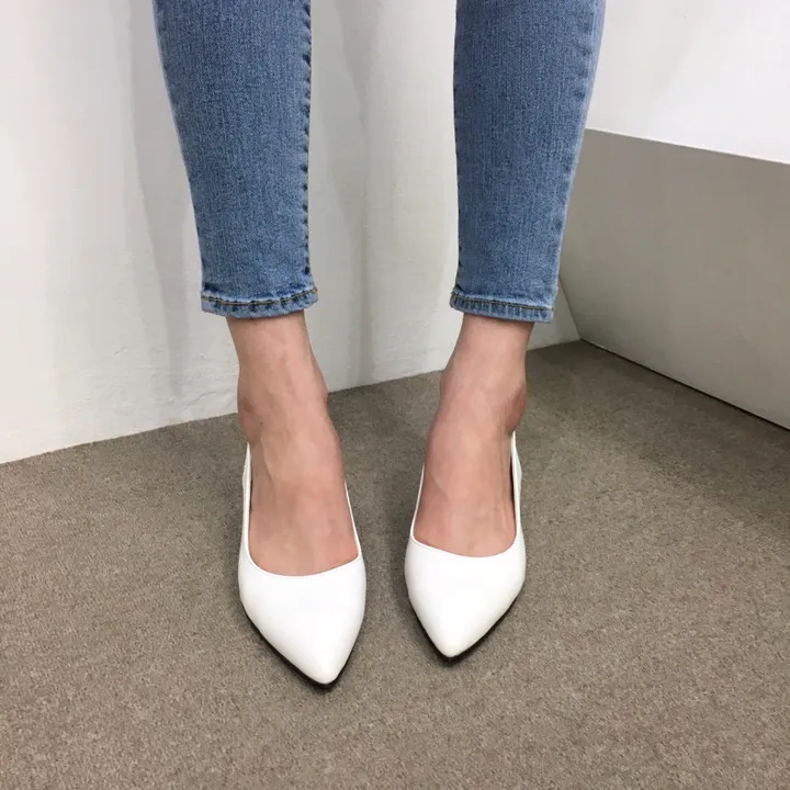 [국내제작/당일배송]사각통굽 발편한 슬링백 쿠션힐 3cm, 5cm, 6cm, 8cm 상세 이미지 7
