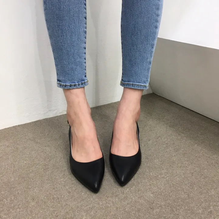 [국내제작/당일배송]사각통굽 발편한 슬링백 쿠션힐 3cm, 5cm, 6cm, 8cm 상세 이미지 35