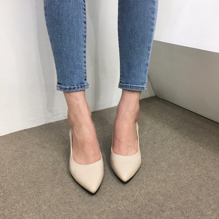 [국내제작/당일배송]사각통굽 발편한 슬링백 쿠션힐 3cm, 5cm, 6cm, 8cm 상세 이미지 24