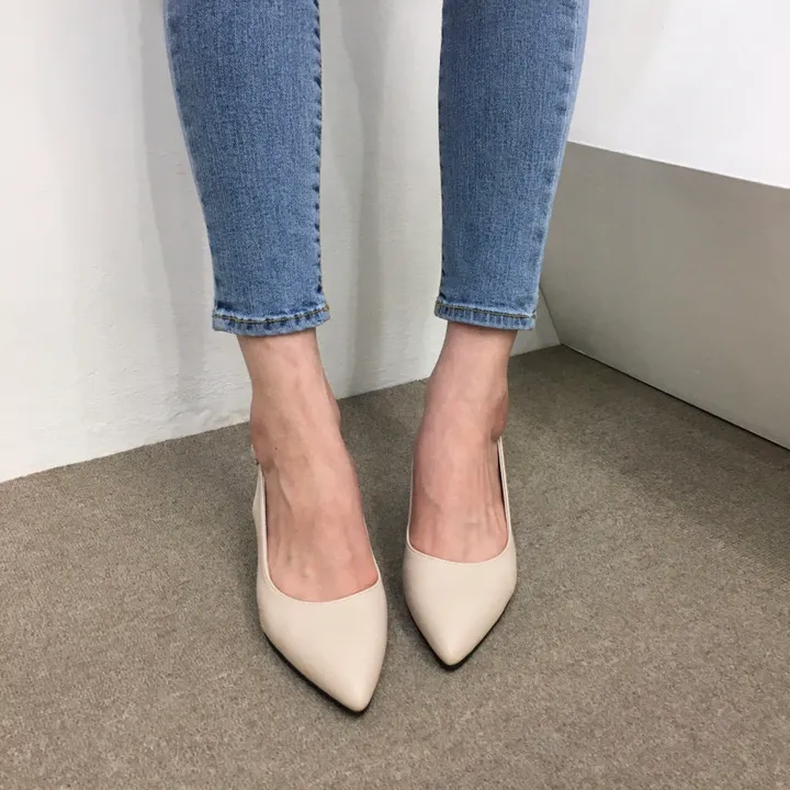 [국내제작/당일배송]사각통굽 발편한 슬링백 쿠션힐 3cm, 5cm, 6cm, 8cm 상세 이미지 21