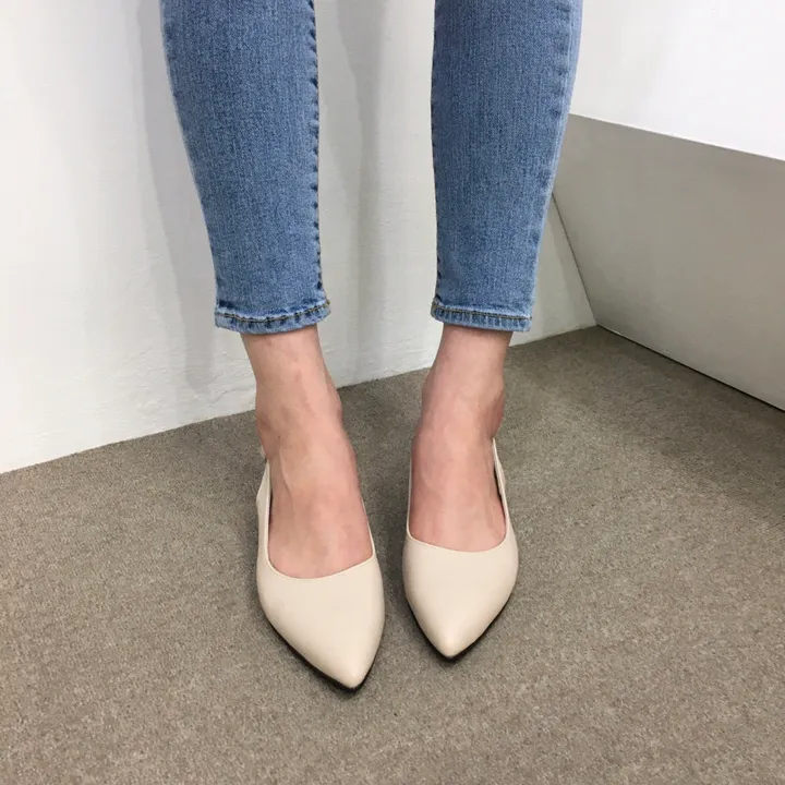[국내제작/당일배송]사각통굽 발편한 슬링백 쿠션힐 3cm, 5cm, 6cm, 8cm 상세 이미지 18