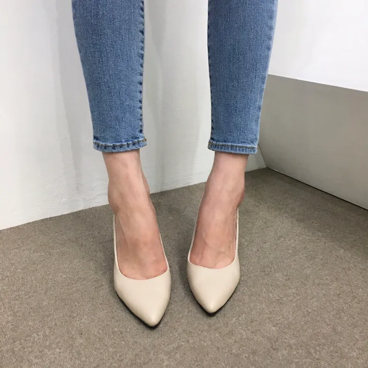 [국내제작/당일배송]사각통굽 발편한 슬링백 쿠션힐 3cm, 5cm, 6cm, 8cm 상세 이미지 27