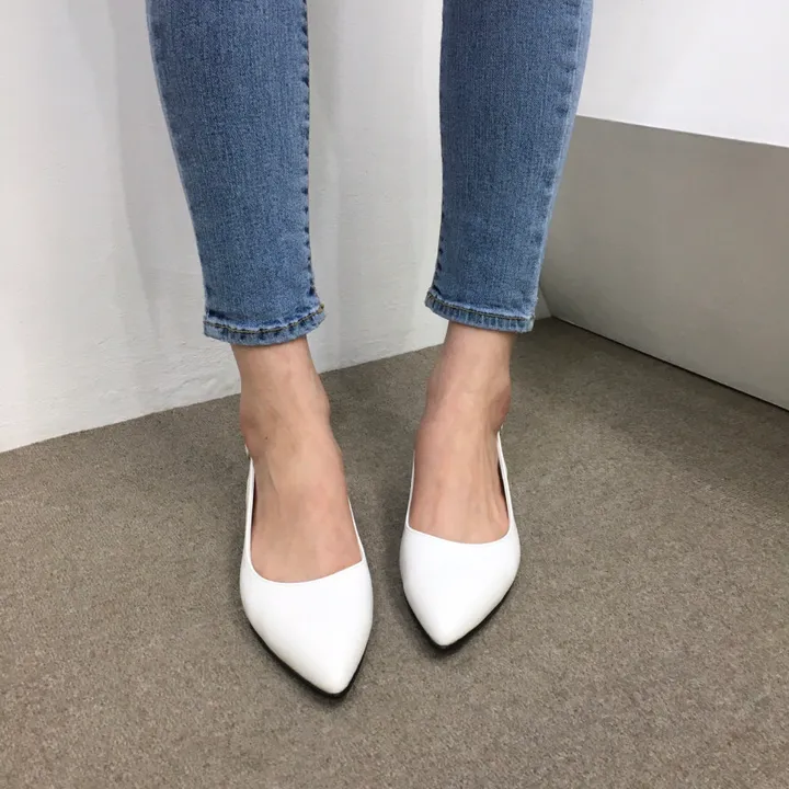[국내제작/당일배송]사각통굽 발편한 슬링백 쿠션힐 3cm, 5cm, 6cm, 8cm 상세 이미지 4