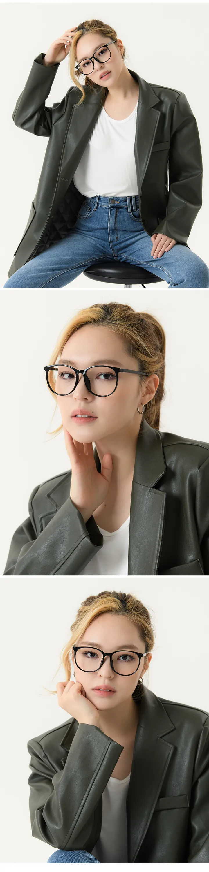 오버사이즈 투명 뿔테 기본 데일리 안경 선글라스 상세 이미지 20