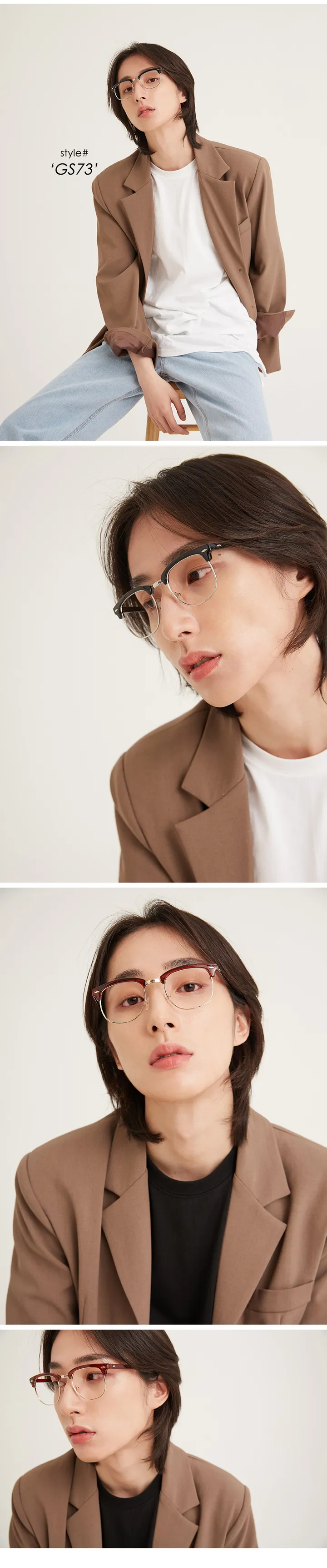오버사이즈 투명 뿔테 기본 데일리 안경 선글라스 상세 이미지 24
