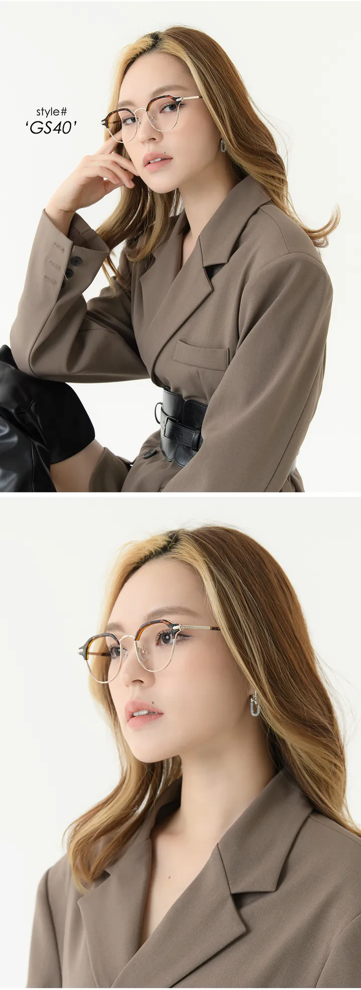 오버사이즈 투명 뿔테 기본 데일리 안경 선글라스 상세 이미지 36